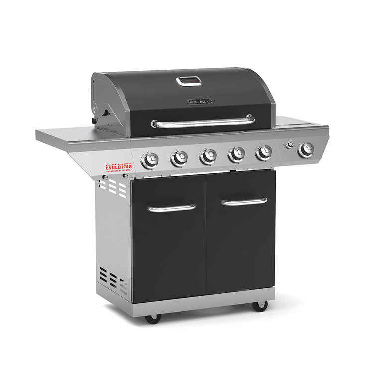Nexgrill 5-Burner Propane Grill with Side Burner &amp; Infrared Technology ...